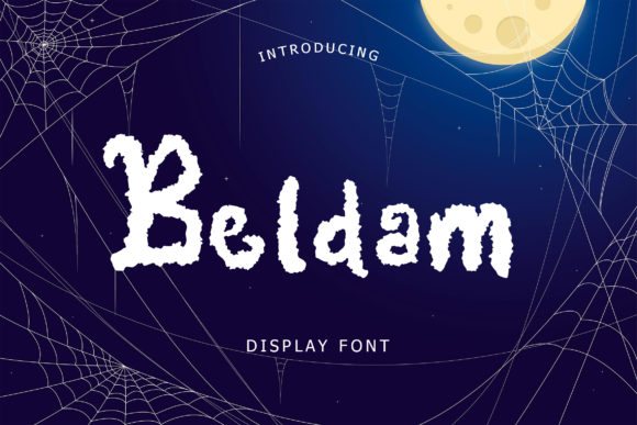 Beldam: A Spooky Display Font for Editorial Atmosphere