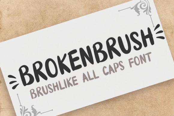 Brokenbrush: A Bold Display Font for Modern Marketing
