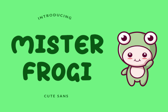 Crafting Joyful Designs with the Mister Frogi Font