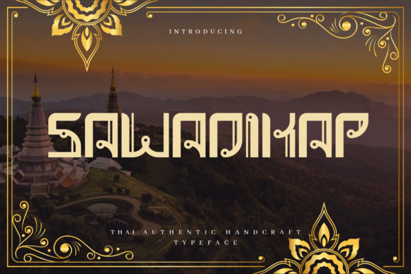 Discover Sawadikap: A Bold Display Font for Your Handmade Business