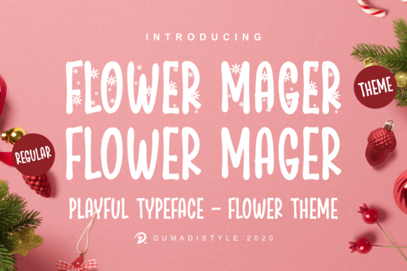 Flower Mager: A Clean Lettered Font for Editorial Focus