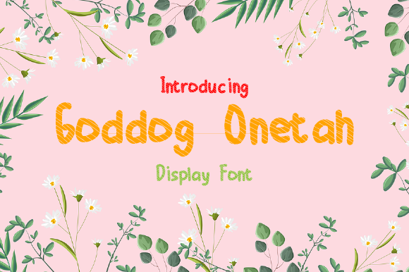 Goddog Onetah: A Bold Display Font for Distinct Branding