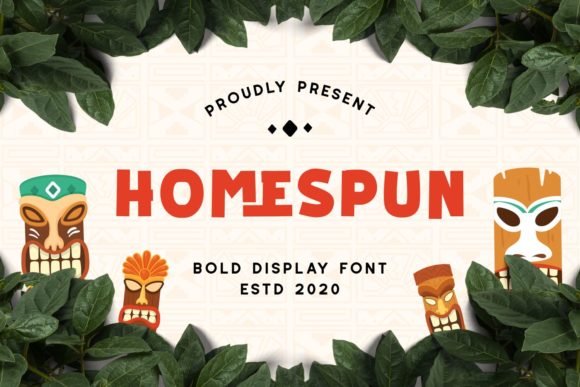 Homespun: A Chunky Display Font Built for the Web