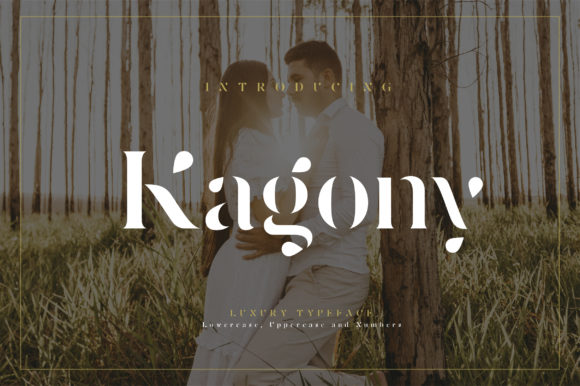 Kagony: A Display Font for Elegant Editorial Moments