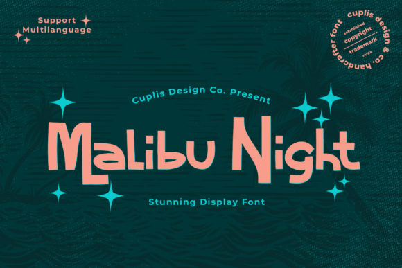 Malibu Night Font: A Professional Boost for Your Branding