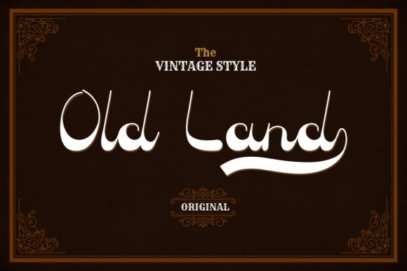 Old Land: The Retro Display Font Your Craft Projects Deserve