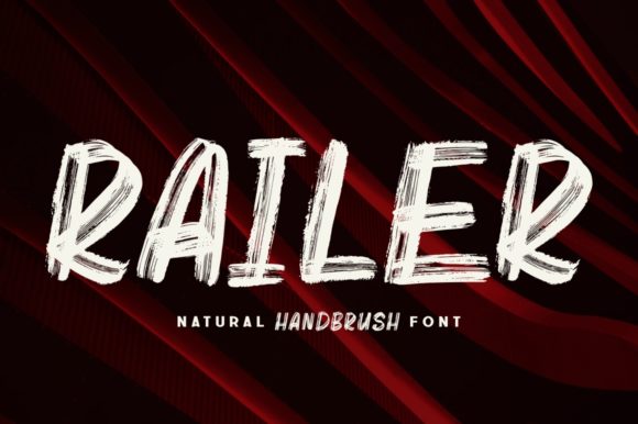 Railer: A Hand-Brushed Display Font with Urban Elegance