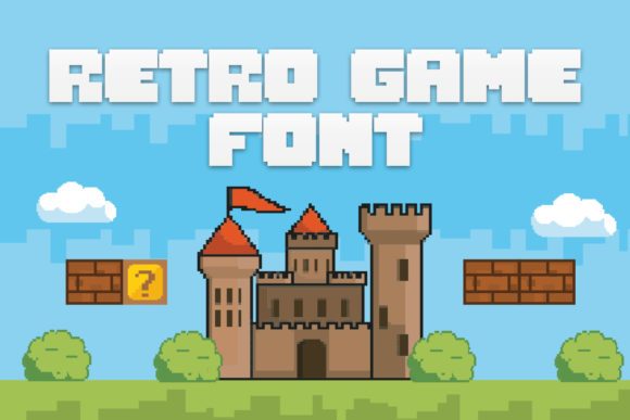 Retro Game: A Bold Display Font for Crafters