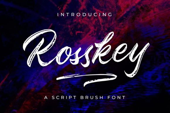 Rosskey: The Bold Brush Pen Font for Crafting Beautiful Products