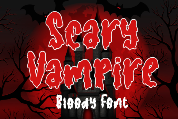 Scary Vampire: A Display Font with Genuine Gothic Character
